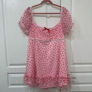 Dollskill Sugar Thrillz Heart Babydoll Dress